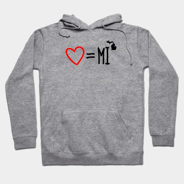 Formula for Love = Michigan Hoodie by SchaubDesign